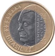 1 Real Juscelino Kubitschek obverse image