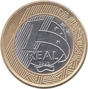 1 Real Juscelino Kubitschek reverse image