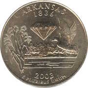 ¼ Dollar "Washington Quarter" Arkansas, United States, 2003 reverse image