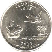 ¼ Dollar "Washington Quarter" Florida, United States, 2004 reverse image