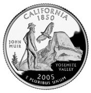 ¼ Dollar "Washington Quarter" California - Silver Proof, United States, 2005 reverse image