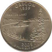 ¼ Dollar "Washington Quarter" Oregon, United States, 2005 reverse image