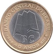 1 Real Central Bank obverse image