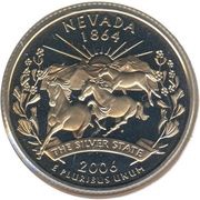 ¼ Dollar "Washington Quarter" Nevada, United States, 2006 reverse image