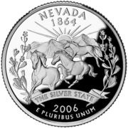 ¼ Dollar "Washington Quarter" Nevada - Silver Proof, United States, 2006 reverse image