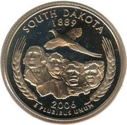 ¼ Dollar "Washington Quarter" South Dakota, United States, 2006 reverse image