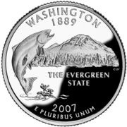 ¼ Dollar "Washington Quarter" Washington - Silver Proof, United States, 2007 reverse image