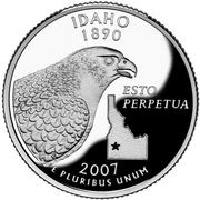 ¼ Dollar "Washington Quarter" Idaho - Silver Proof, United States, 2007 reverse image