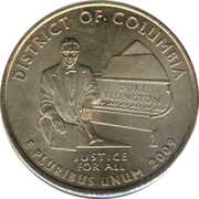 ¼ Dollar "Washington Quarter" District of Columbia, United States, 2009 reverse image