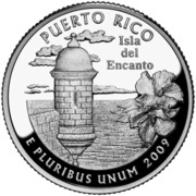 ¼ Dollar "Washington Quarter" Puerto Rico - Silver Proof, United States, 2009 reverse image