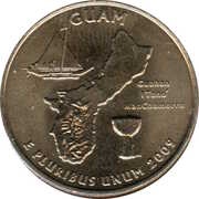 ¼ Dollar "Washington Quarter" Guam, United States, 2009 reverse image