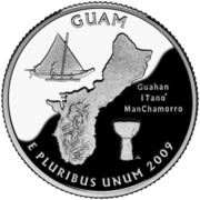 ¼ Dollar "Washington Quarter" Guam - Silver Proof, United States, 2009 reverse image
