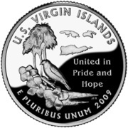¼ Dollar "Washington Quarter" U.S. Virgin Islands - Silver Proof, United States, 2009 reverse image