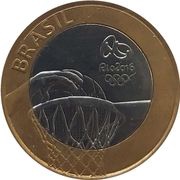 1 Real Olympic Games Rio 2016 - Basketball obverse image