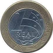 1 Real Olympic Games Rio 2016 - Sailing, Brazil, 2015 reverse image
