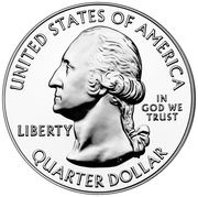 ¼ Dollar "Washington Quarter" Glacier National Park - Silver 5 oz Bullion obverse image