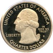 ¼ Dollar "Washington Quarter" Hawai'i Volcanoes National Park, Hawaii obverse image