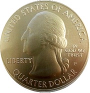 ¼ Dollar "Washington Quarter" El Yunque National Forest Puerto Rico - Silver 5 oz Bullion obverse image