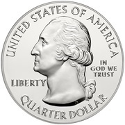 ¼ Dollar "Washington Quarter" Acadia National Park - Silver 5 oz Bullion obverse image