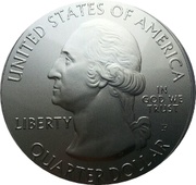 ¼ Dollar "Washington Quarter" Denali National Park and Preserve Alaska - Silver 5 oz Bullion obverse image