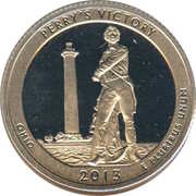 ¼ Dollar "Washington Quarter" Perry's Victory, Ohio, United States, 2013 reverse image