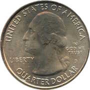 ¼ Dollar "Washington Quarter" Mount Rushmore, South Dakota obverse image