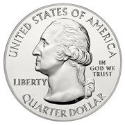 ¼ Dollar "Washington Quarter" Great Basin National Park - Silver 5 oz. Bullion obverse image