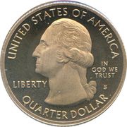 ¼ Dollar "Washington Quarter" Great Smoky Mountains, Tennessee obverse image