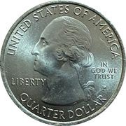 ¼ Dollar "Washington Quarter" Arches National Park, Utah, United States, 2014 obverse image