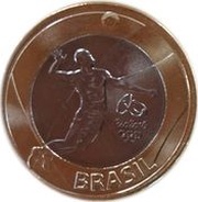 1 Real Olympic Games Rio 2016 - Volleyball obverse image