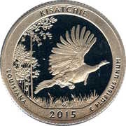 ¼ Dollar "Washington Quarter" Kisatchie National Forest, Louisiana, United States, 2015 reverse image