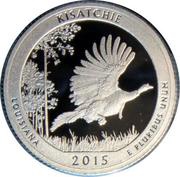 ¼ Dollar "Washington Quarter" Kisatchie National Forest, Louisiana - Silver Proof, United States, 2015 reverse image