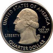 ¼ Dollar "Washington Quarter" Blue Ridge Parkway, North Carolina obverse image