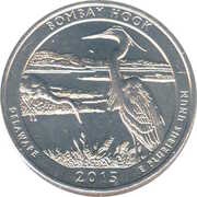 ¼ Dollar "Washington Quarter" Bombay Hook National Wildlife Refuge, Delaware, United States, 2015 reverse image