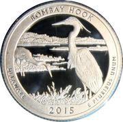 ¼ Dollar "Washington Quarter" Bombay Hook National Wildlife Refuge, Delaware - Silver Proof, United States, 2015 reverse image