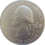 ¼ Dollar "Washington Quarter" Blue Ridge Parkway, North Carolina - Silver 5 oz Bullion obverse image