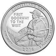 ¼ Dollar "Washington Quarter" Cumberland Gap National Historical Park, Kentucky - Silver Proof, United States, 2016 reverse image