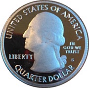 ¼ Dollar "Washington Quarter" Theodore Roosevelt National Park, North Dakota - Silver Proof obverse image