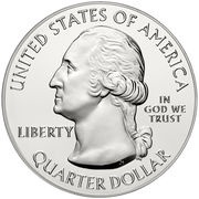 ¼ Dollar "Washington Quarter" Theodore Roosevelt National Park, North Dakota - Silver 5 oz Bullion obverse image