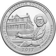 ¼ Dollar "Washington Quarter" Frederick Douglass National Historic Site, District of Columbia - Silver Proof reverse image