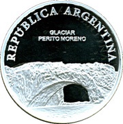 1 Peso Glaciar Perito Moreno - Silver Proof Issue obverse image