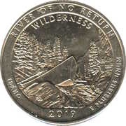 ¼ Dollar "Washington Quarter" Frank Church River of No Return Wilderness, Idaho, United States, 2019 reverse image