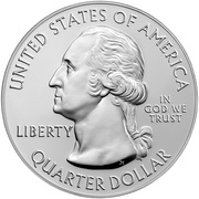 ¼ Dollar "Washington Quarter" Lowell National Historical Park, Massachusetts - Silver 5 oz Bullion obverse image