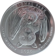 ¼ Dollar "Washington Quarter" National Park of American Samoa - Silver 5 oz Bullion, United States, 2020 reverse image