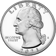 ¼ Dollar "Washington Quarter" Crossing the Delaware obverse image