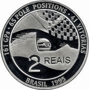 2 Reais Ayrton Senna obverse image