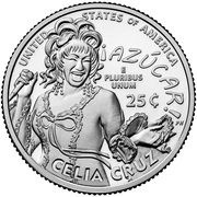 25 Cents "Washington Quarter" Celia Cruz reverse image