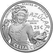 25 Cents "Washington Quarter" Celia Cruz, United States, 2024 reverse image