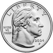 25 Cents "Washington Quarter" Patsy Takemoto Mink, United States, 2024 obverse image