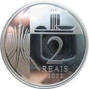 2 Reais Juscelino Kubitschek, Brazil, 2002 reverse image